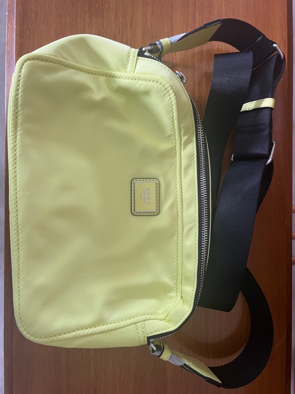 DKNY Light Yellow Womens Crossbody Belt Bag NEW